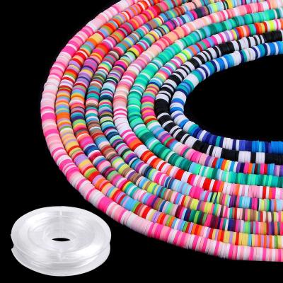 China DIY Crystal Jewelry Making Polymer Clay Beads Colorful Round Handmade Polymer Beads for sale