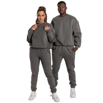 China Custom Logo Unisex Sweatsuit High Quality Breathable 2 Pieces Set Women's Hoodies Tracksuit Sweatshirt Casual Tracksuits for sale