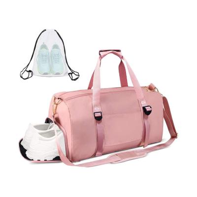 China Shool Bag Girl Backpack Sports Bag Gym With Extra Portable Backpack Fitness Drawstring Pink Bags for sale