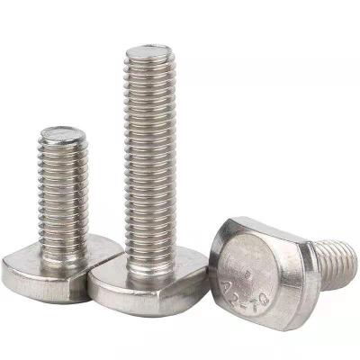 China Slot type stainless steel GB37T screw is to bolt stainless steel material M5M6M8M10M13 can be customized with various high strength for sale