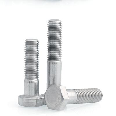 China factory sells all sizes at low prices stock din933 din931 M6 30mm stainless steel hex bolt and nuts M6 for sale