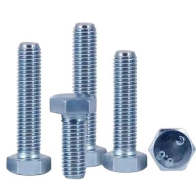 China China Manufacture High Quality Hex Carbon Steel Hex Galvanized Bolts Grade 8.8 And Nuts DIN933 ZN Carbon Steel Bolts M4 80 for sale