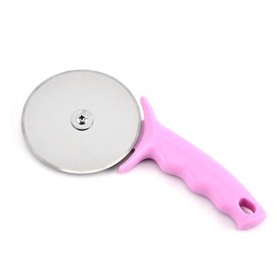 China Hot Viable High Quality Popular Kitchen Wheel Pizza Cutter Sales Rotating Wheel Pizza Slicer Stainless Steel With Plastic for sale