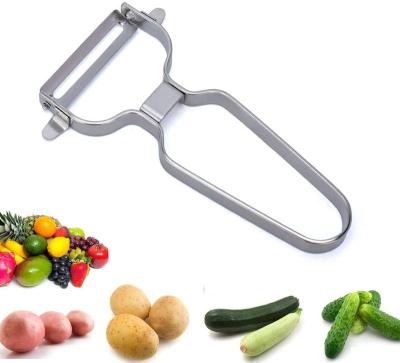 China Stainless Steel Metal Peeler Peeler Easily Or Slicer Apple Potato Cheese Vegetable Chocolate And So With The Sharpest Rotating Blade for sale