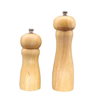 China 2022 Viable Newest Design Salt and Pepper Grinder Set Wooden Salt Pepper Mill Pepper Grinder with Ceramic Grinding for Cooking for sale