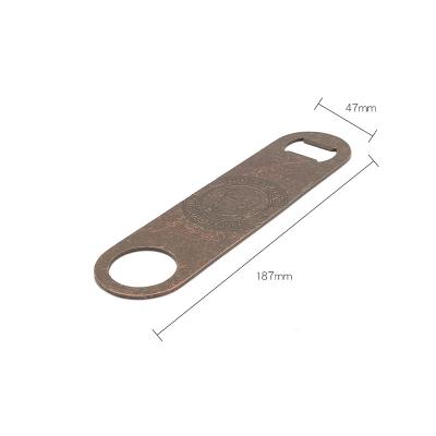 China Customized high quality viable heat press printing bar blade sublimation stainless steel bottle opener for sale for sale