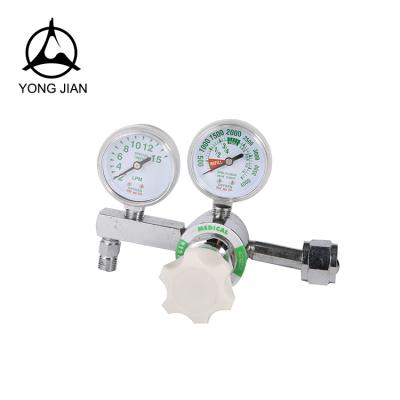 China Factory Sales Double Gauges CE Certificate Brass Medical Oxygen Gas CO2 Regulator Pressure Regulator for sale