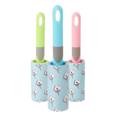 China 2022 New Product Amazon Roller New Product Color Handle Viable Hot Detachable Pet Roller Dog Cat Hair Removal Cleaning Roller for sale