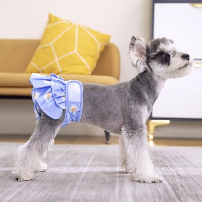 China Personalized Washable Female Dog Pet Menstrual Pants Diaper Eco-Friendly Small And Medium Dog Hygiene Shorts Underwear Pet Skirt for sale