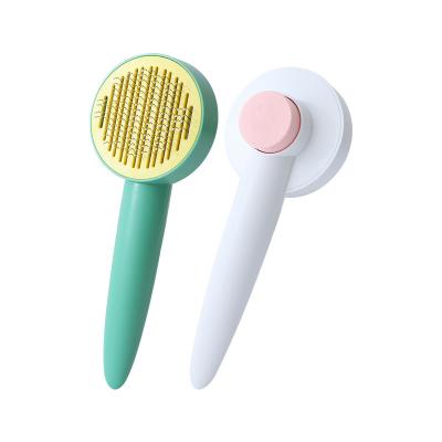 China 2022 Hot Monochromatic Style Pet One-Piece Comb Cat To Floating Hair Comb Cat To Floating Hair Comb Self-Cleaning Sustainable Amazon Minimalist Pet Style for sale