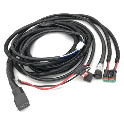 China Automotive LED 4X4 DT Connector Cable Assembly Offroad LED Light Bar Wiring Harness for sale