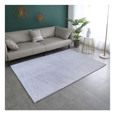 China Wholesale Washable Luxury Super Soft Warm Foil Rabbit Fur Customized Area Rug For Living Room Carpets for sale