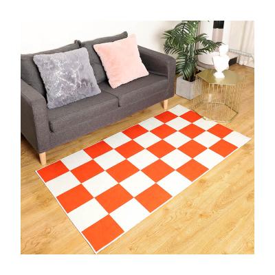 China Washable Modern Simple Lightweight Luxury Printing Area Rug Living Room Bedroom Carpet Covered Transfer Mat for sale