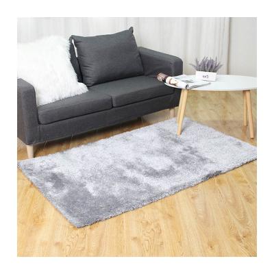 China Living room 100% very soft popular m6 cushioned polyester floor rugs and silk shaggy carpet for sale