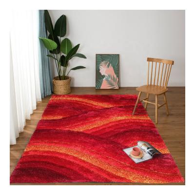 China Cushioned polyester carpet 3d shaggy area rugs for living room modern design custom tapete floor rugs for sale