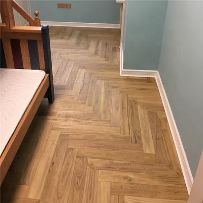 China Low Maintenance Teak Herringbone Parquet Indoor Teak Solid Wood Flooring for sale