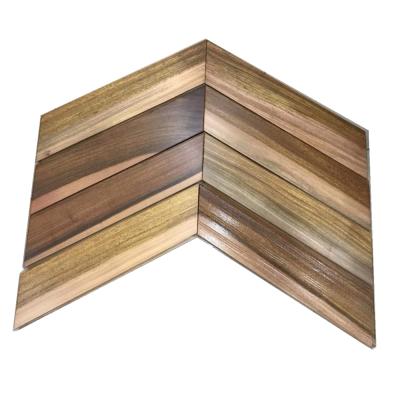 China Modern morden design full hardwood iroko chevron parquet for sale