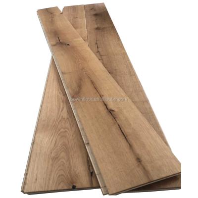 China Interior Flooring Decoration Click Lock Smoked Natural Oiled Oak Engineered Flooring for sale