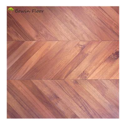 China Modern Large Sheet Acacia Hardwood Herringbone Parquet Flooring for sale