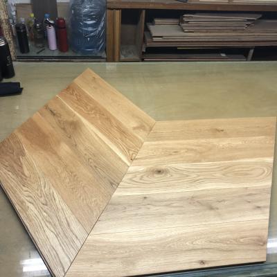 China Herringbone Modern Oak Herringbone Solid Wood Parkett for sale