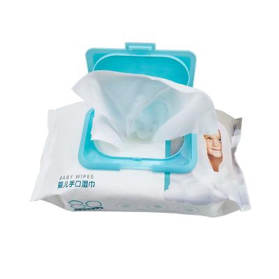 China Custom Packing Spunlace Nonwoven Wet Wipes Thickened Soft Promoted Baby Wipes for sale