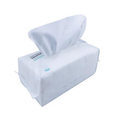 China Wholesale Customized White Cleansing Disposable Soft Face Towel Pure Cotton Hypoallergenic Facial Towels Skin Towel for sale