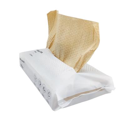 China Sustainable High Quality Bamboo Pulp Cleaning Wipes Disposable Kitchen Cleaning Wipes Lazy Cloths for sale