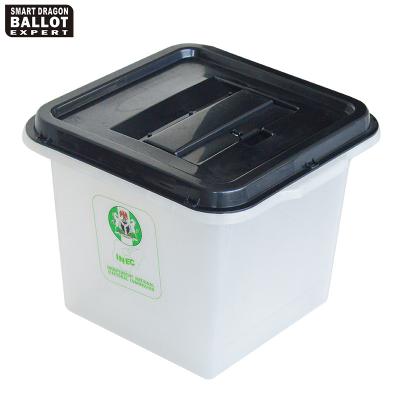 China Viable Custom Logo Ballot Box Transparent pp Plastic Election Ballot Box for sale