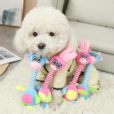 中国 Wholesale Viable Cotton Pet Product Soft Animals Shape Catnip Funny Even Cat Squeaky Plush Chew Toy 販売のため