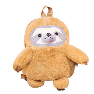 China 2020 New Design Whosale Eco-friendly Material Sloth Soft Toy Stuffed Wild Animal Plush Bradypod Soft Bag Te koop