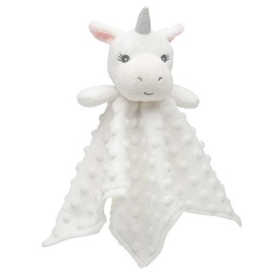 China Plush Unicorn Baby Comforter Baby Safety Blanket Super Soft Satin Eco - Friendly Material Te koop