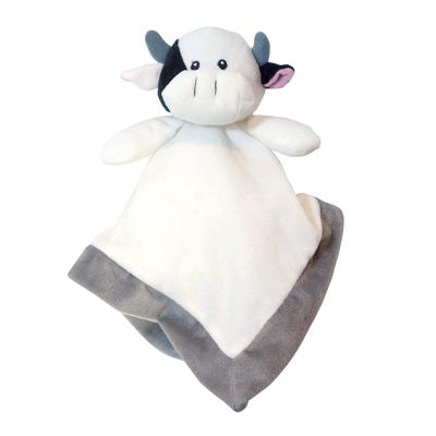 China Lovely Eco-friendly Material Security Blanket 12 Inch Square Plush Baby Blankie For Girls Te koop