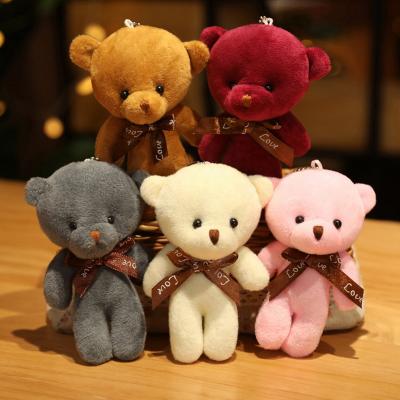 China Mini Teddy Bear Key Chain Custom Teddy Bear Logo Soft Plush Eco-friendly Material for sale