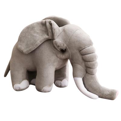 中国 Wholesale Custom Short Stuffed Elephant Plush Toy Baby Plush Fabric Sleep Pillow Eco-Friendly Material 販売のため