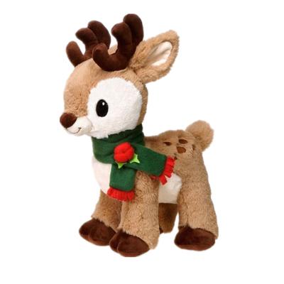 중국 Soft Toy Stuffed Reindeer Soft Cuddly Eco-Friendly Material Christmas Reindeer Plush Baby Toy Teddy Bear Xmas Gift Plush Reindeer Promotional 판매용