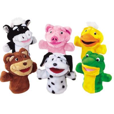 中国 Hot Kids Story Telling Plush Frog Hand Puppet Cute Toys Eco-friendly Material Plush Toy Animal Hand Puppets Gifts For Kids/Glove Puppets 販売のため