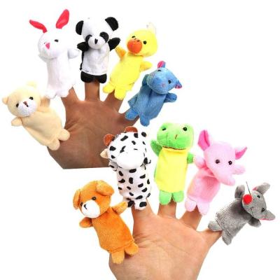 China Eco-Friendly Lion Finger Puppet Plush Toy Colorful Material Cartoon Finger Plush Educational Puppet Doll Kids Animal Eco-friendly Toy à venda