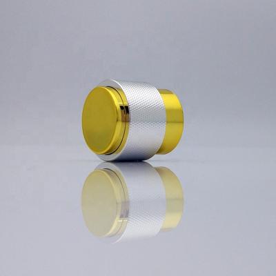 China Non Spill Wholesale Cheap Price Silver Gold Round Glossy Perfume Caps For FEA15 Crimp Bottles for sale