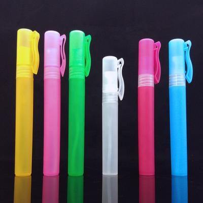 China Hot Selling Cheap Price 5ml 8ml 10ml Refillable Cheap Price Gel Screw PP Plastic Pen Spray For Perfume Sanitizer Alcohol for sale