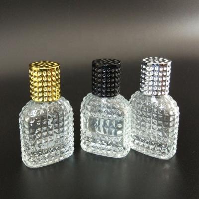 China Hot Sale 30ml 50ml Factory Price Personal Care Gold Clear Silver Black Perfume Cap Glass Perfume Bottle With Mist Spray for sale