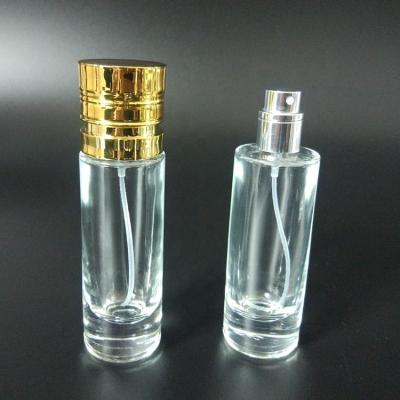 China Wholesale Personal Care 30ml Gold Cap Cylinder Essence Bottle For Oud Oils Perfume for sale