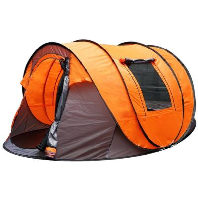 China Fiberglass Anti UV Pop Up Automatic Camping Tent For 4 Person for sale