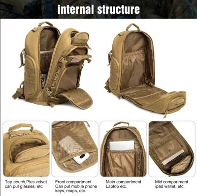 China 100% Polyester Tactical Molle Backpack 38L Comfort Military Bag For Men for sale