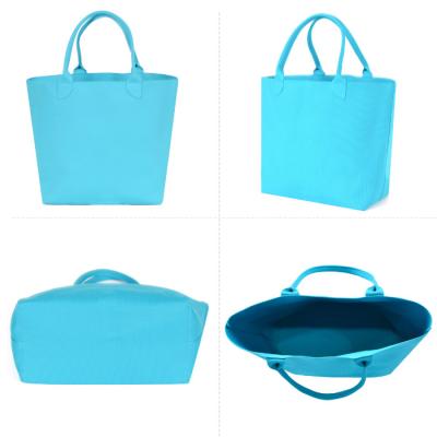 Κίνα Χρωματιστές Ταινίες Beach Tote Bag Μεγάλη χωρητικότητα Χειροποίητες πλεκτές τσάντες προς πώληση