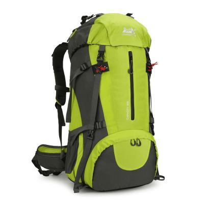 China Mochila de senderismo resistente al agua de gran tamaño Anti-rasguños Mochila de senderismo al aire libre 60L en venta