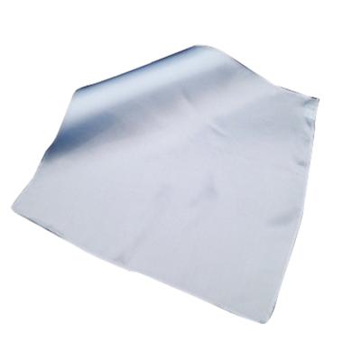 China Popular High Quality 100% Silk Men's 35CM Pocket Square Solid Color Handkerchief for sale