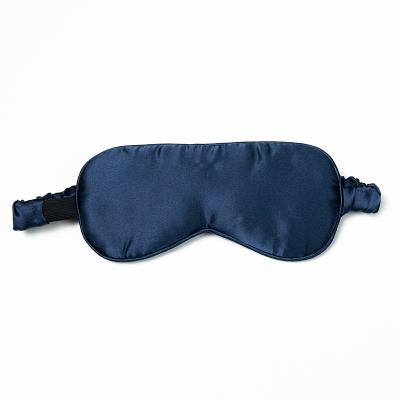 China Popular Fashionable Printed Pure Silk Eye Mask 100% Nature Mulberry Silk Satin Sleep Mask for sale