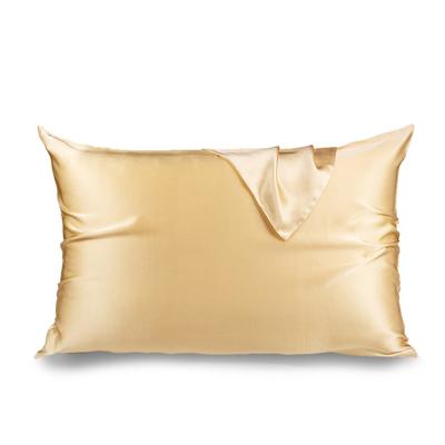 China Popular Size 16momme Silk Pillowcase Invisible Zipper Standard Silk Pillowcase Cover for sale