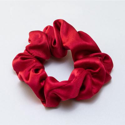 China Fashion Women Satin Hair Ties 100% Silk Hair Scrunchies for sale