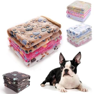 China Warm And Comfortable Coral Fleece 76*52cm Pet Claw Supplies High Quality Coral Fleece Blanket Breathable Cute Pet Cat And Dog Pattern Cushion for sale